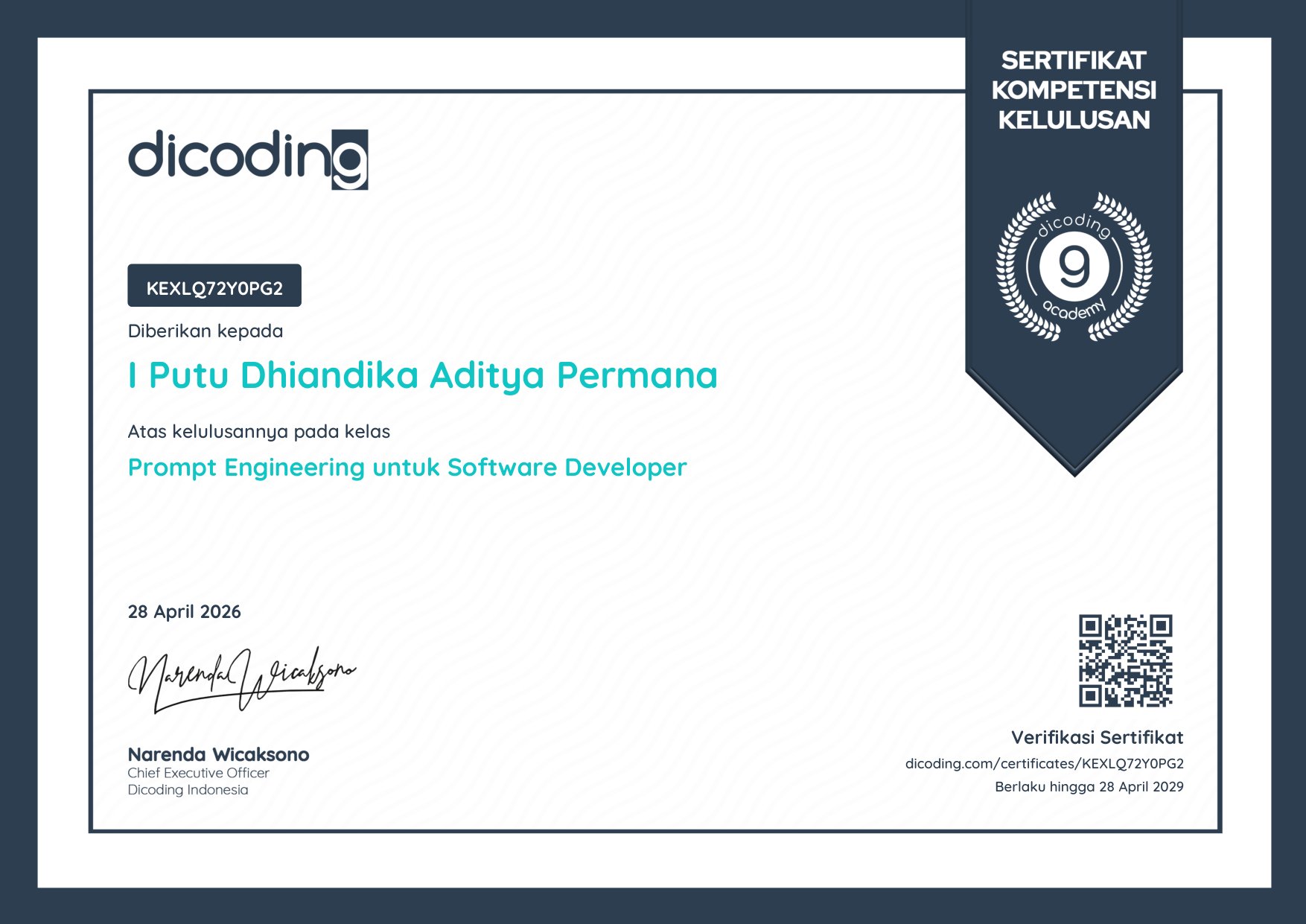 Lulusan Prompt Engineering untuk Software Developer