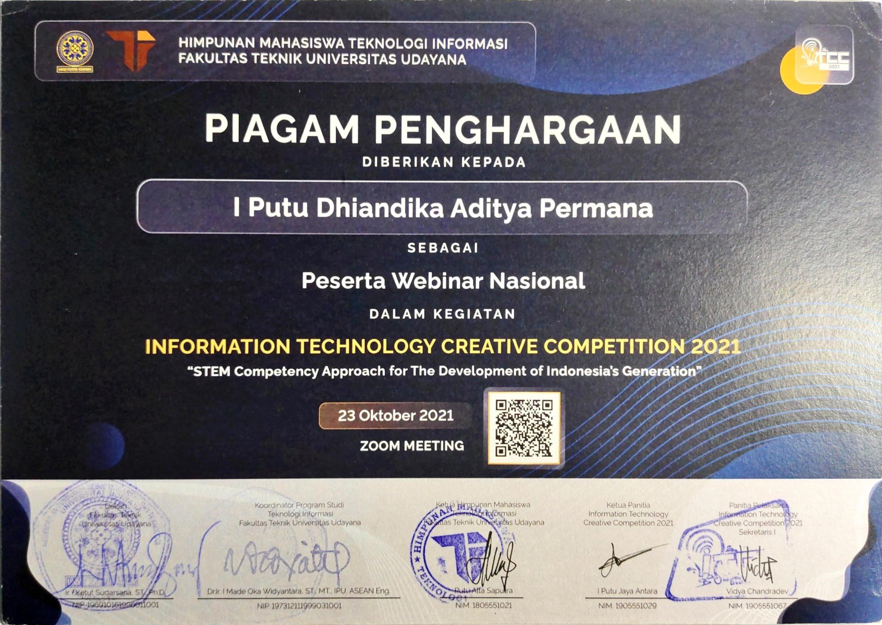 Peserta Webinar Nasional