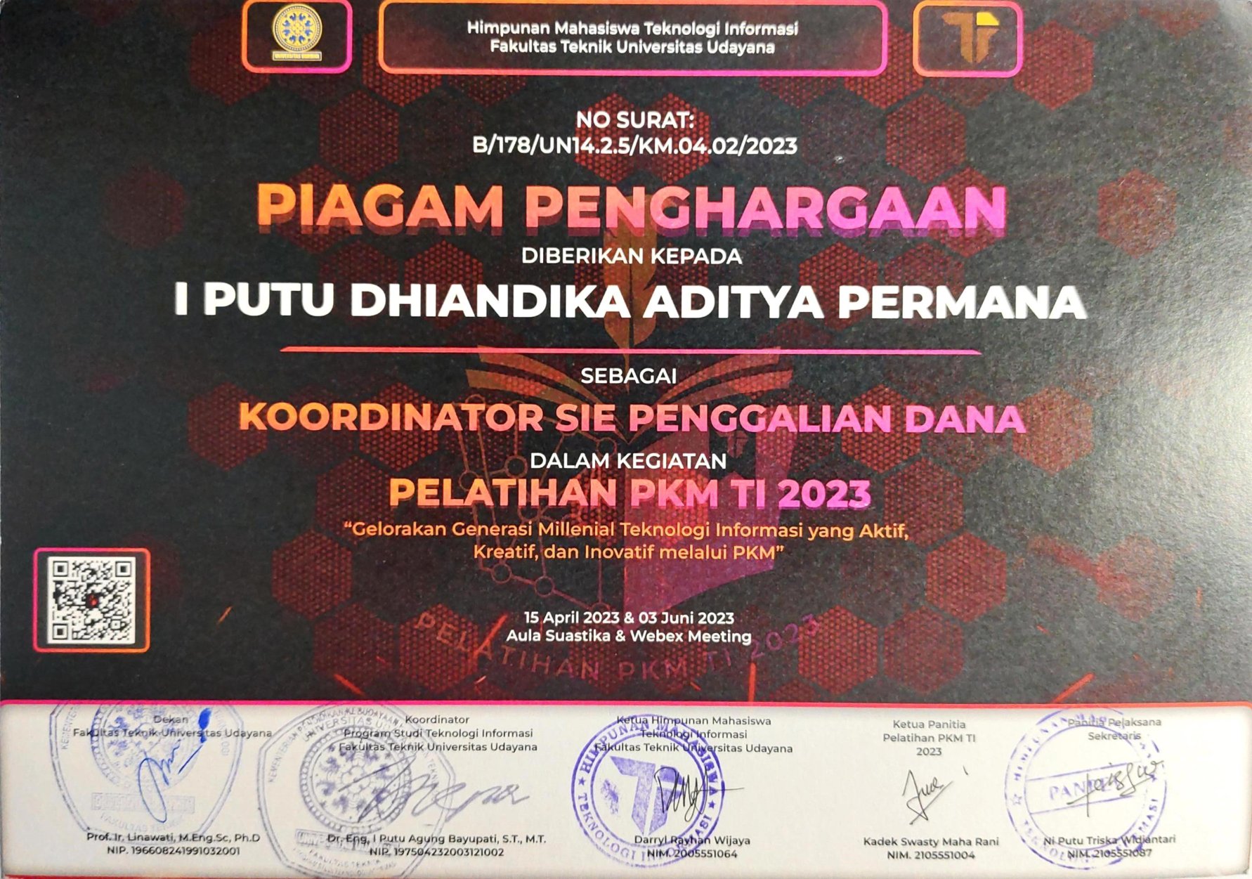 Pelatihan PKM TI 2023