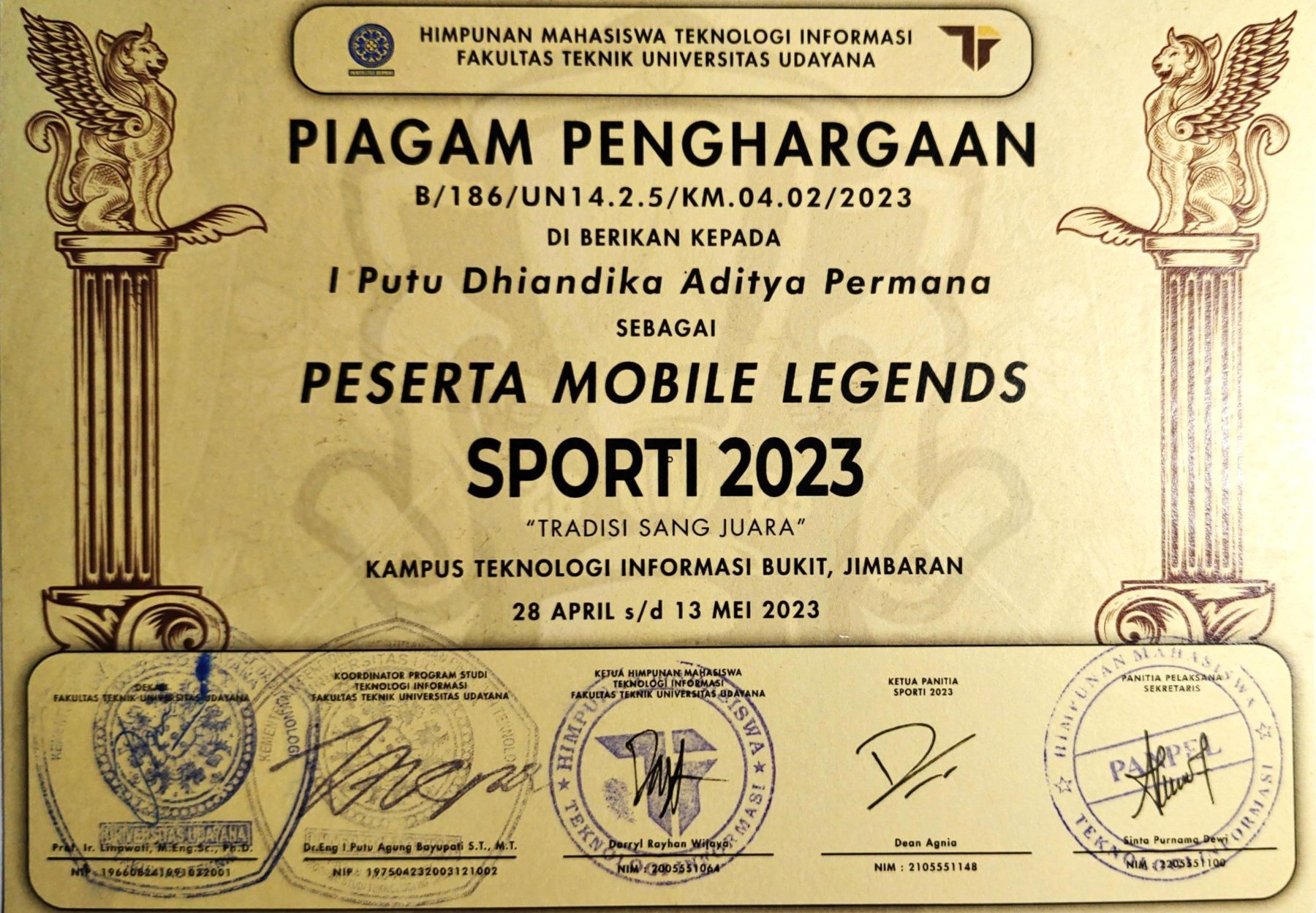 Piagam Penghargaan