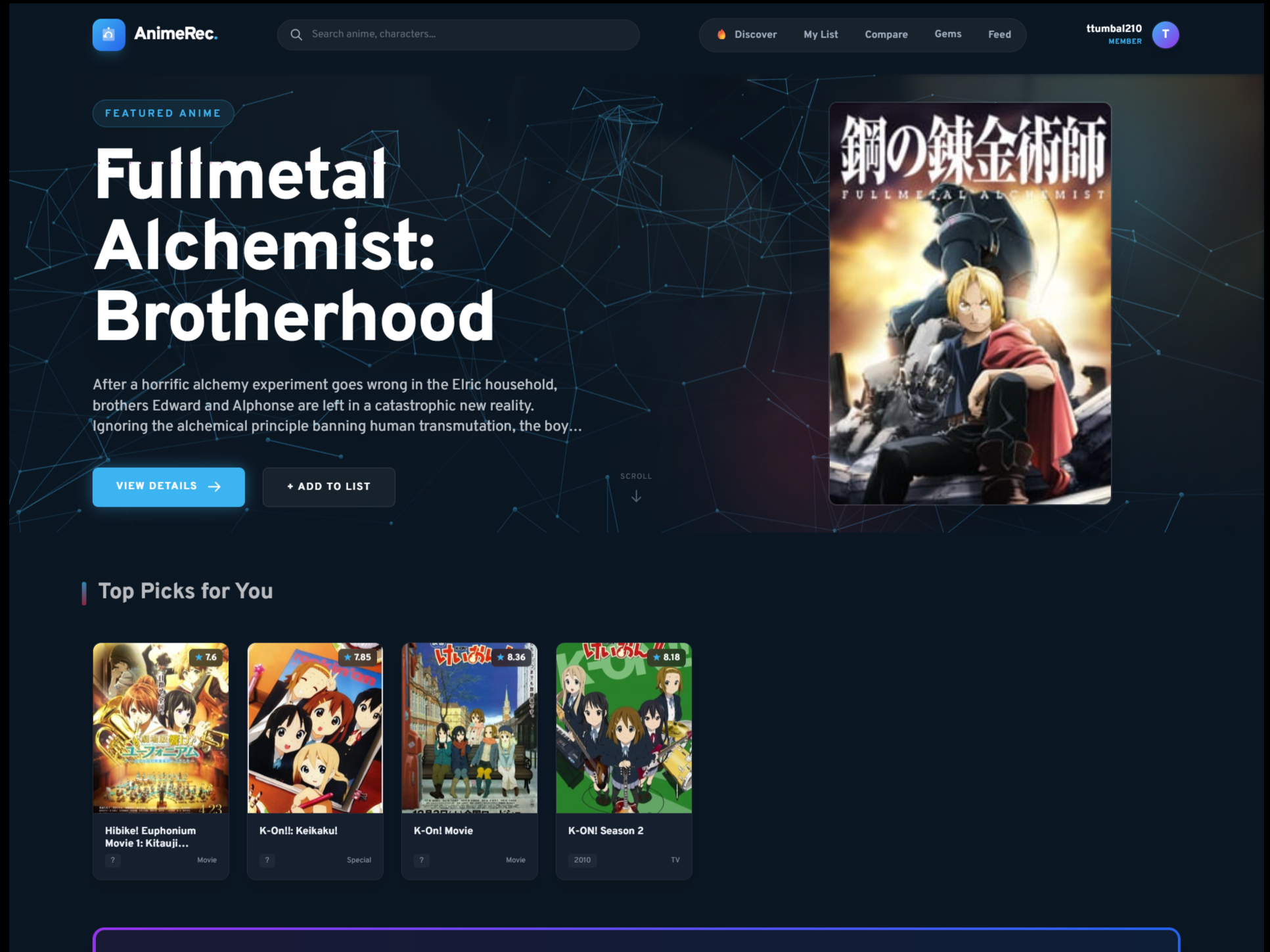 AnimeRec - Smart Anime Recommendation System