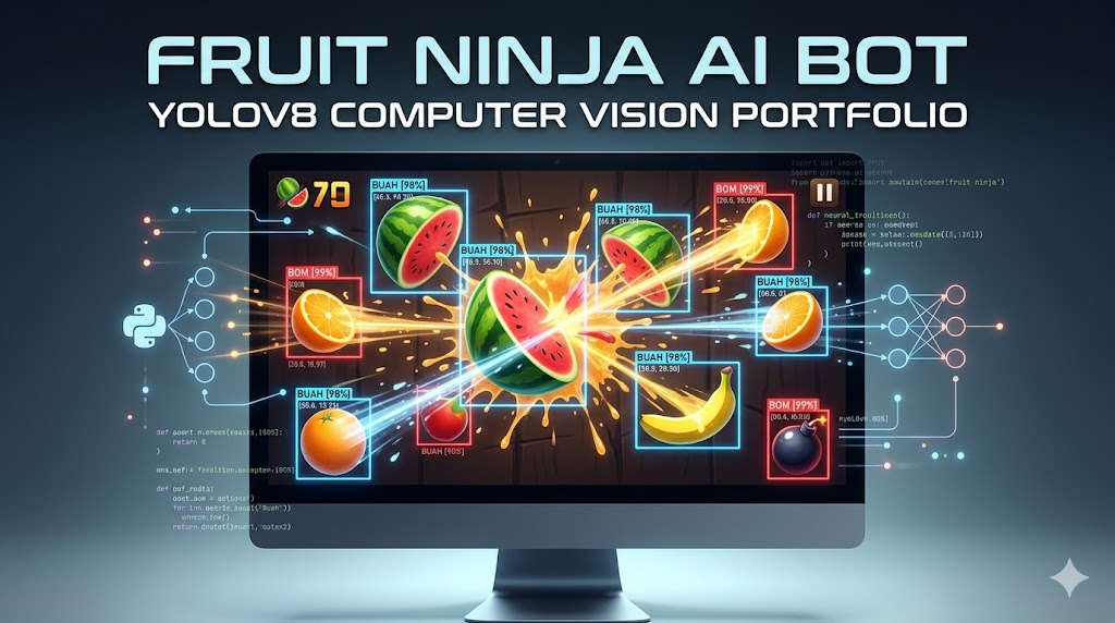 Fruit Ninja AI Bot - YOLOv8